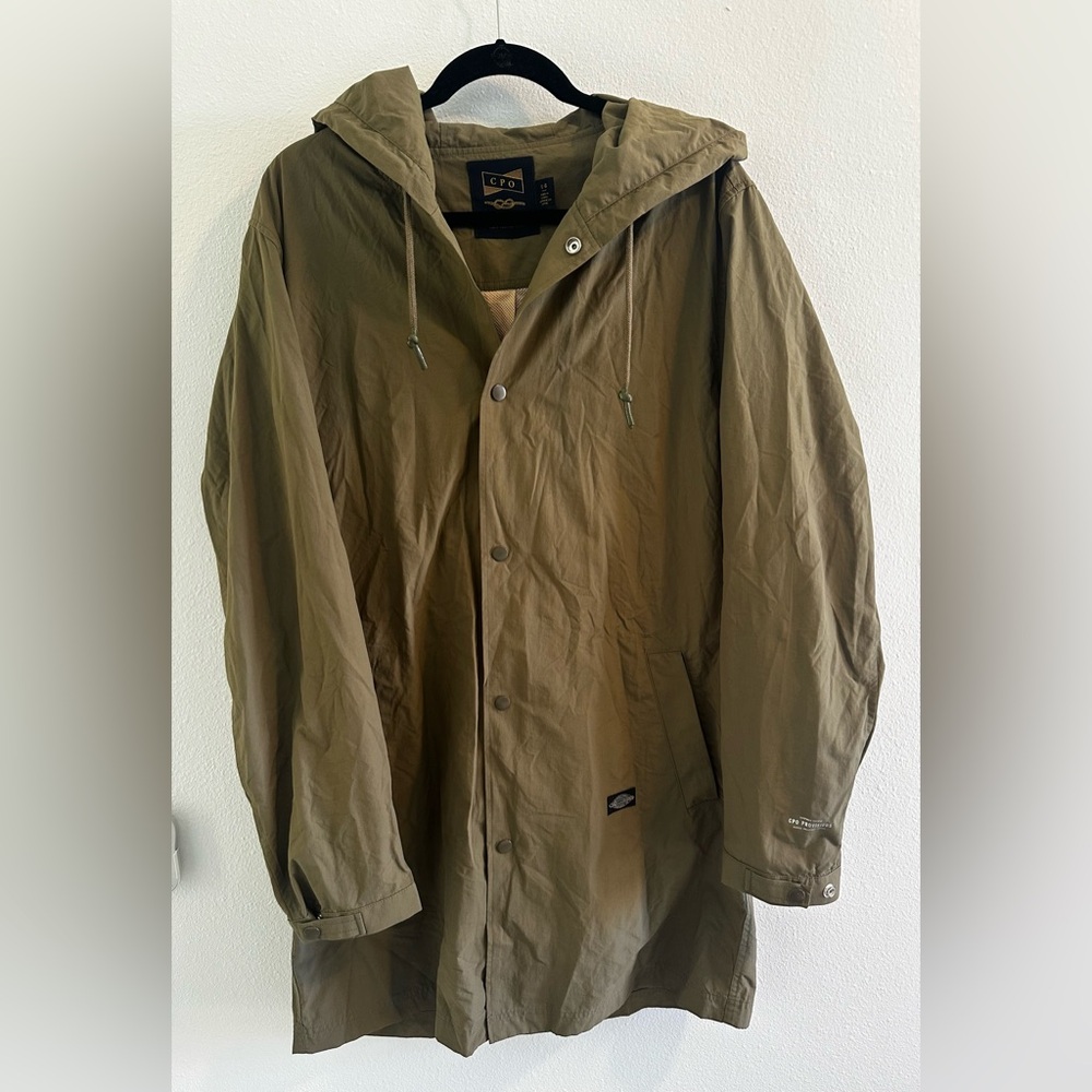 CPO Provisions Hooded Rain Jacket Water Repellant - Size Large